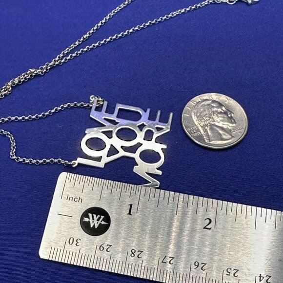 Dyadema “LOVE YOU MORE” Sterling Silver Necklace - Picture 7 of 14